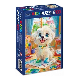 Пазлы Хатбер  100эл "Премиум.Kids.Щенок озорник" 100ПЗ5_34990