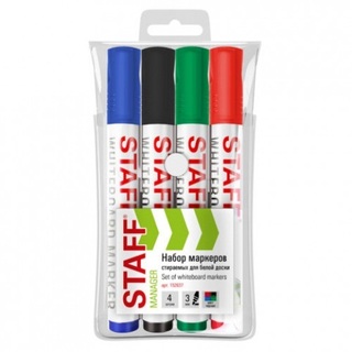 Набор маркеров  4шт "Staff.Manager WBM-300" для белой доски 3мм 152637