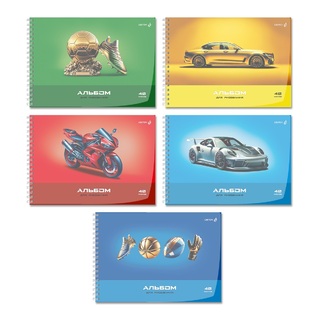 Альбом для рисования 40л "Дорога к победе" на гребне пластик.обл А207 01543 Светоч