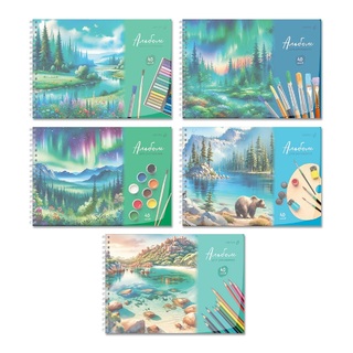 Альбом для рисования 40л "Волшебные моменты" на гребне пластик.обл А207 01542 Светоч