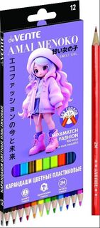 Карандаши 12 цв "deVente.Амаи Меноко" пластик 2М 5022635