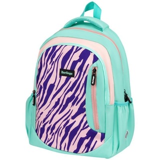 Рюкзак "Berlingo Boom.Animal pattern mint" 39*29*12см 2отд эргон.спинка RU08033