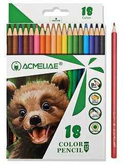 Карандаши 18 цв "ACMELIAE" пластик PCP-018
