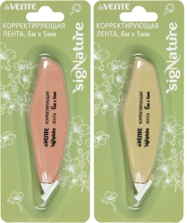 Корректирующая лента "deVente.sigNature" 5мм*12м оливковый,пудрово-розовый 4062513
