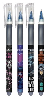 Ручка Пиши-стирай гелевая "deVente.Ассорти" синяя 0,5мм с ластиком 5051627