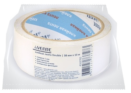 Клейкая лента двухсторонняя 38*10 "deVente" 4163444