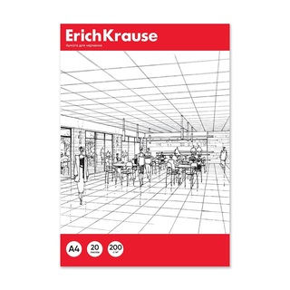 Папка для черчения А4 20л "ErichKrause" 200г/м² 47877