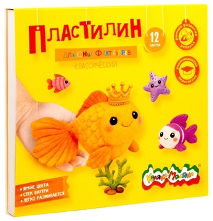 Пластилин 12 цв "Каляка-Маляка.Для юных фантазеров" 180гр ПКМ12-ПК