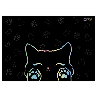 Клеенка для труда "Кокос.Кошачьи лапки" 50*70см 140мкм ПВХ 260586 (4195)