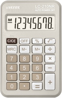 Калькулятор deVENTE 8 разряд 94*63*10мм 210NR бежевый 4031528