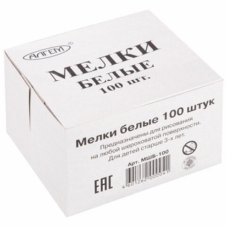 Мел белый 100шт Алгелм 00041 МШБ 100 223175