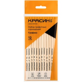 Набор ч/гр карандашей 12шт "Красин.Графика" 2Т-2М КР-141200 360814