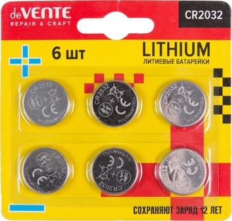 Батарейка deVente CR 2032 3B литиевая 9010401