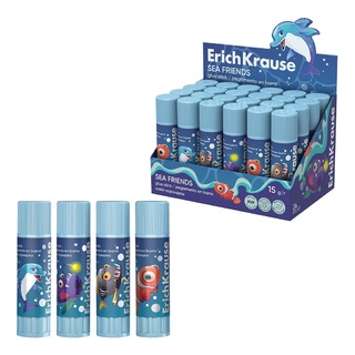 Клей-карандаш 15г "Erich Krause.Морские друзья"  65008