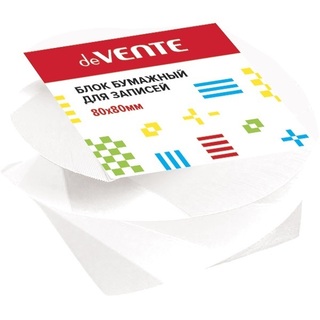 Блок для записи  8*8*5 белый проклеенный deVente 2012404