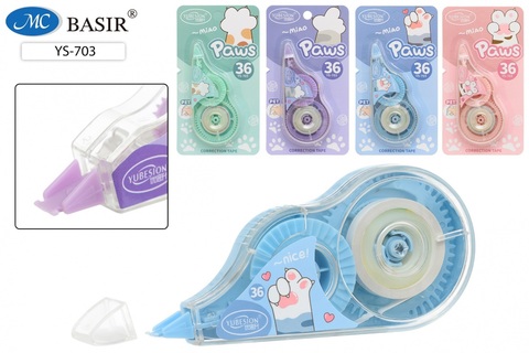 Корректирующая лента "Basir.Лапки" 5мм*5м YS-703 (7032)