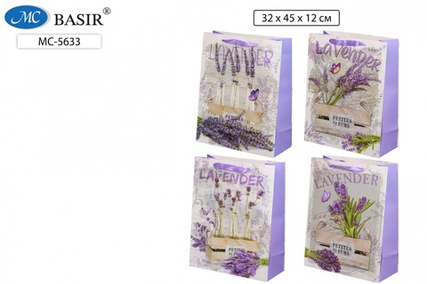 Пакет подарочный32*45 "Basir.Лаванда" МС-5633