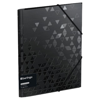 Папка на резинке "Berlingo.Triangle Black" А4 600мкм черная FB4_A4399