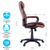 Кресло руководителя Helmi HL-E02 "Income" экокожа коричневая 274816 (под заказ)