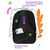 Рюкзак "Berlingo Comfort.Starry fox" 38*27*18см 3отд эрг.спинка RU09112