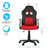Кресло игровое Helmi HL-S12 "Mini" экокожа/ткань черная/красная 323019 (под заказ)