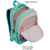 Рюкзак "Berlingo Boom.Animal pattern mint" 39*29*12см 2отд эргон.спинка RU08033
