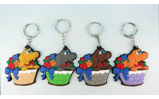 Брелок резина "Собачка" 6*5,5*1,3см CG8829K