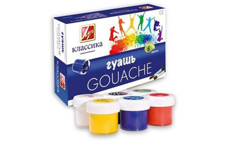 Гуашь  6 цв 20 мл "Классика" 19С 1275-08 Луч