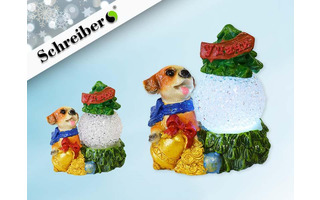 Сувенир "Собачка с LED шаром" Schreiber S8054