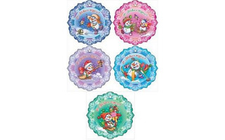 Открытка мини "Новый год" на скотче №180/160 (цена за шт)