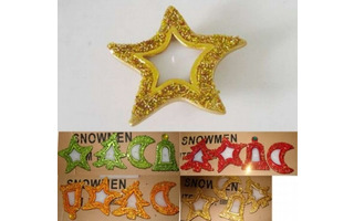 Подсвечник "Звезда,елка,колокол. и луна" Е80908