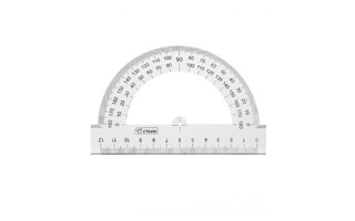 Транспортир  12 см Стамм прозрачный ТР32