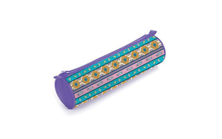 Пенал тубус "Тонкие узоры" малый на молнии Hatber Npt_39117