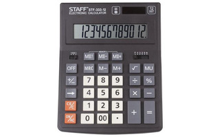 Калькулятор STAFF PLUS 12 разряд 200*154мм  STF-333  250415
