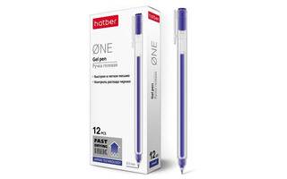 Ручка гелевая "Hatber.One" синяя 0,5мм GP_058627