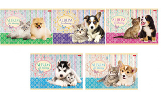 Альбом для рисования 40л "Маленькие друзья" 40А4В 004128 Хатбер