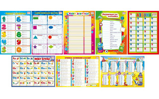 Плакат А4 "Обучающие.Пиши-стирай" код 450