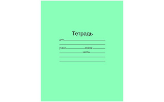 Тетрадь 12л  "Зеленая" Маяк частая косая линия Т2 169868