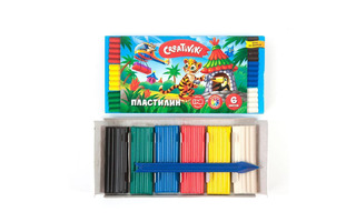Пластилин  6 цв "Creativiki" 90гр ПЛ06КР