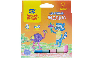 Мел цветной набор  7цв "Мульти-Пульти.Енот в Австралии" ЦМ_11130