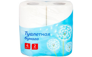Туалетная бумага "OfficeClean" 2сл 4рул  249814
