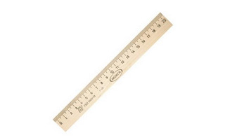Линейка  20 см деревянная С05  001527