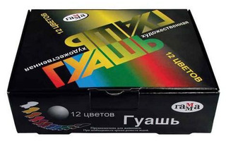 Гуашь 12 цв 40 мл "Художественная Модерн" 221004 Гамма
