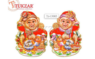 Панно "Обезьяна" бумажное 41*29 TZ13003