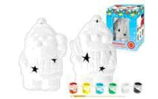 Набор для творчества сувенир для раскрашивания "Снеговик и Дед мороз" 6*12*8см TZ13190 РАСПРОДАЖА