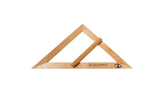 Треугольник деревянный школьный "45 С370