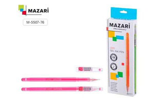 Ручка гелевая "Lexy" розовая в форме кристалла 0,5мм Mazari М-5507-76
