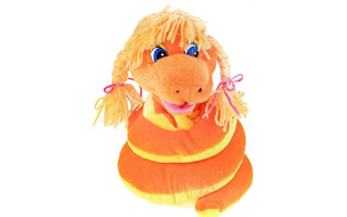 Змея муз. мех. с косичками   22*17*17  324598