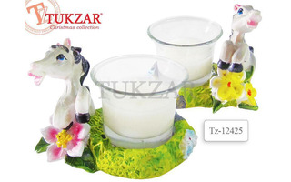 Подсвечник "Лошадка" TZ12425 8*5*7см