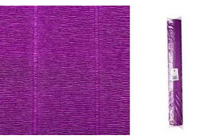 Цветная гофрированная бумага 993 фиолетовый 50см*2,5м 140гр